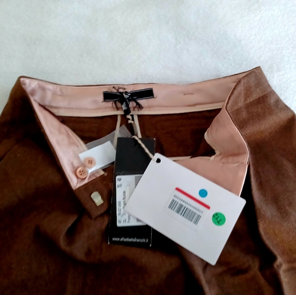 NWT ELISABETTA FRANCHI WOOL PANTS, size 40 - Picture 8 of 16